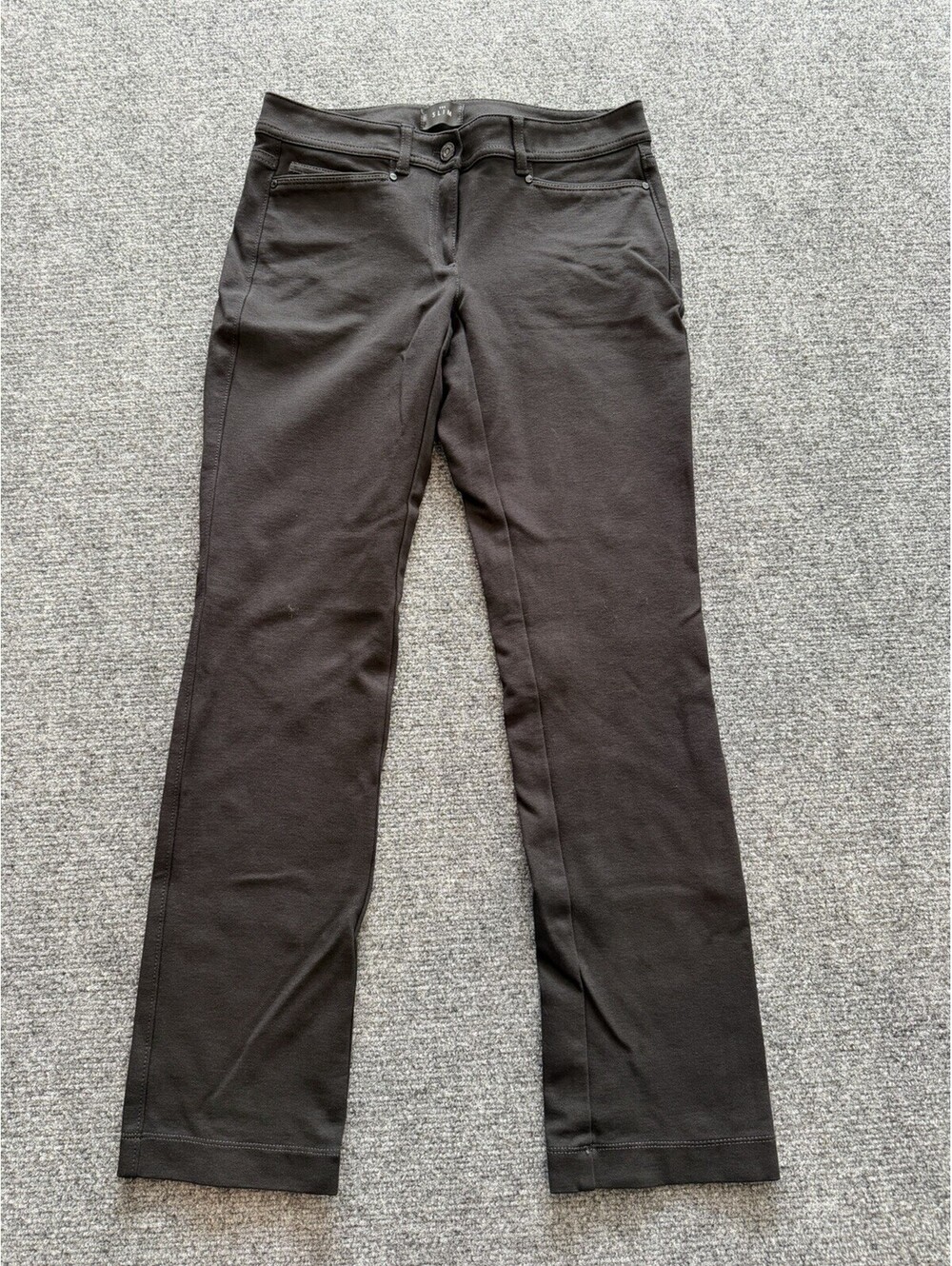 White House Black Market “the Slim” Stretch Pants Straight Leg Black Sz 2 Casual